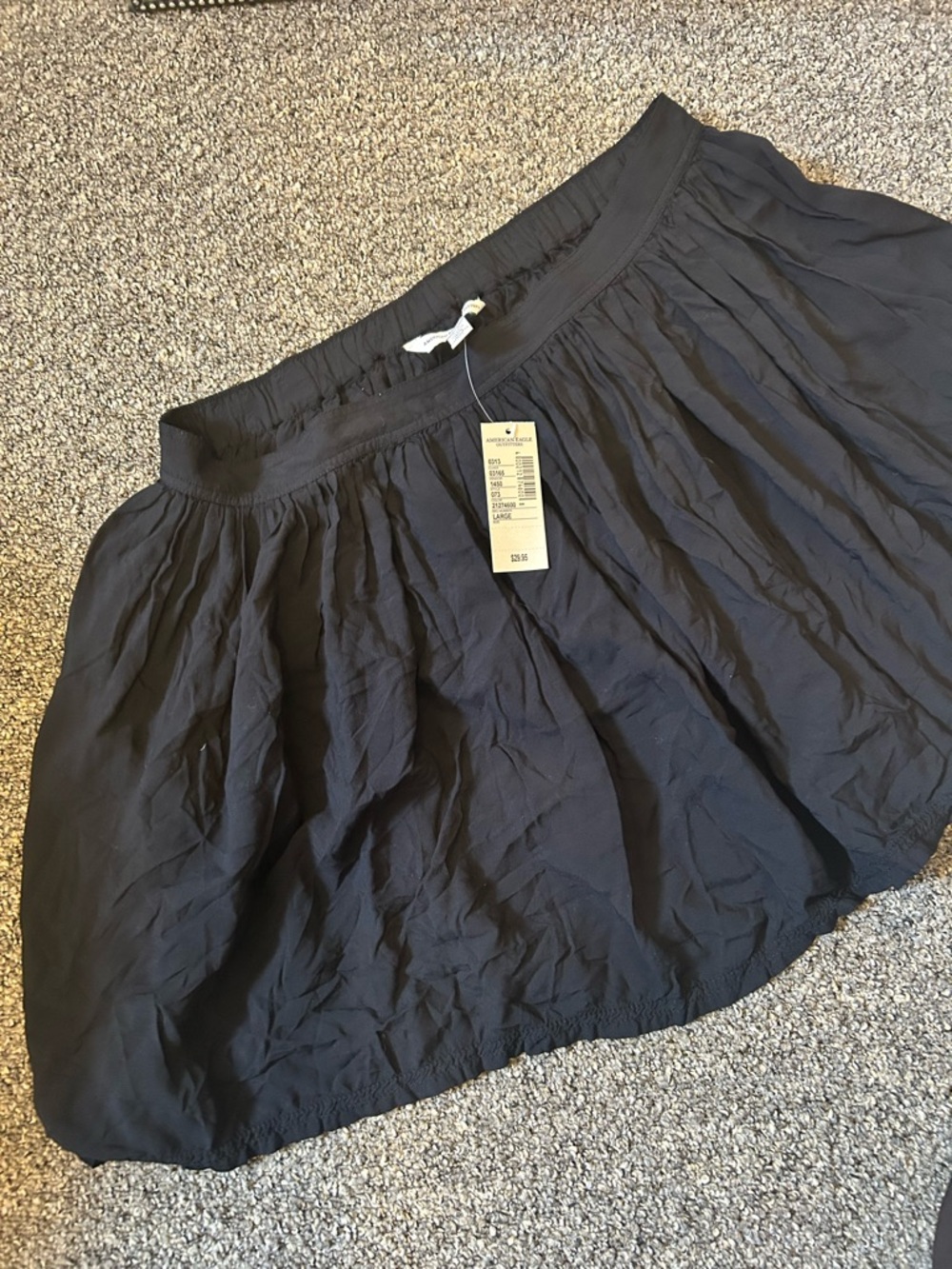American Eagle Outfitters Black Circle Skater Skirt
